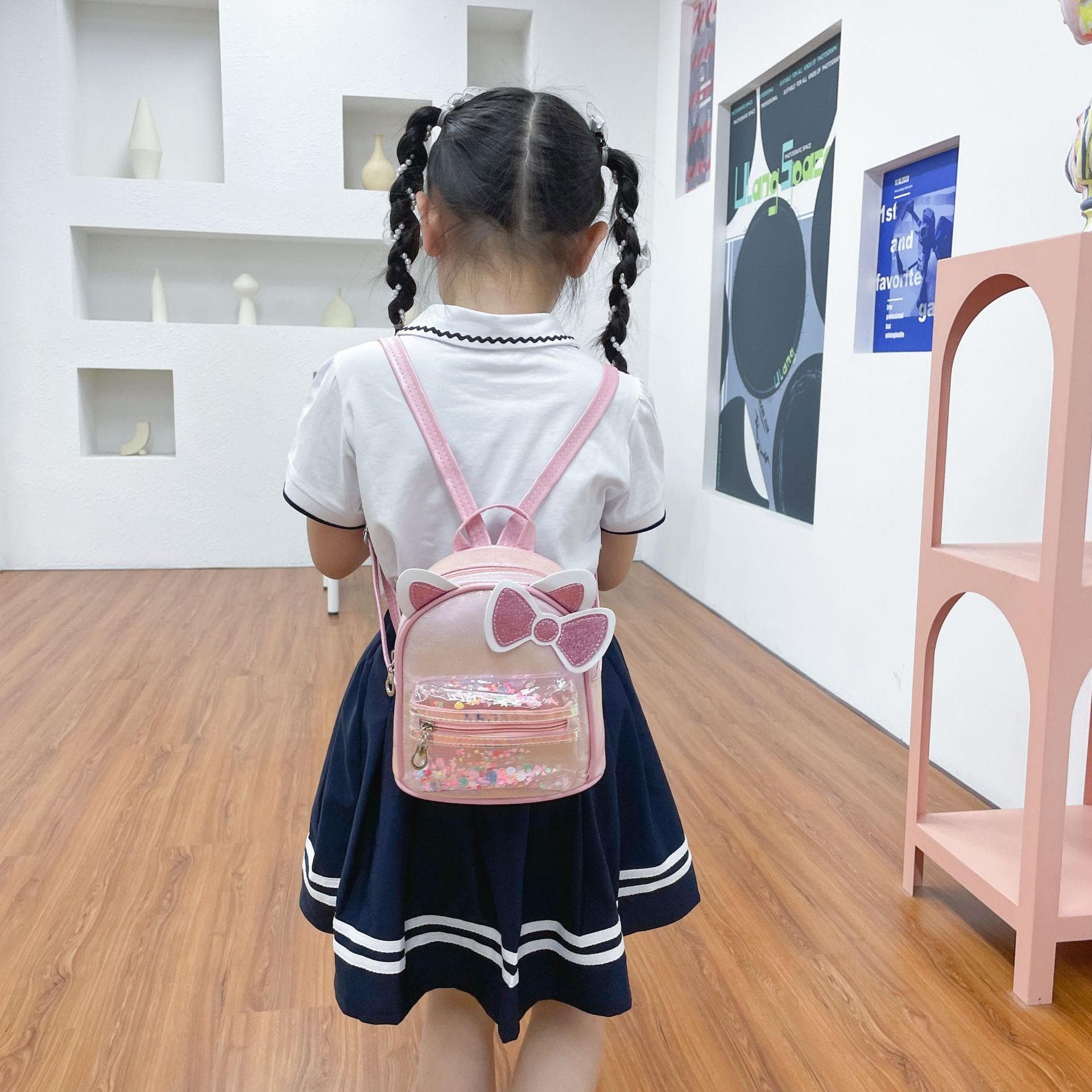 キッズリュック きらきらリボンミニリュック