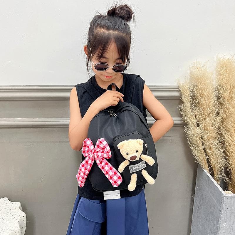 キッズリュック くまさんとリボンのキッズお出かけリュック