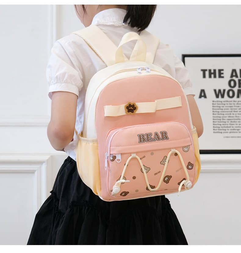 キッズリュック かわいいくまちゃんリボンリュック